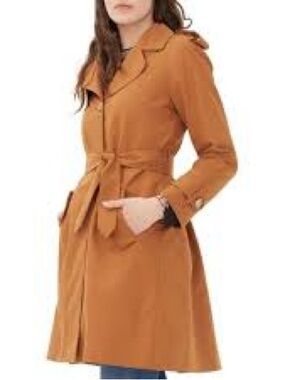 Sandro Paris Malory Belted Trench Coat Sz 36